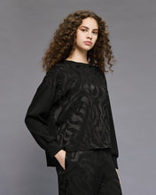 Black Jacquard Sweatshirt