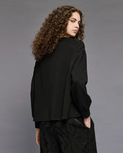 Black Jacquard Sweatshirt