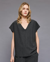 Coal V-Neck Blouse