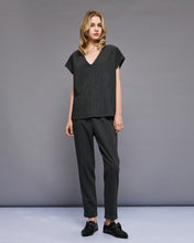 Coal V-Neck Blouse