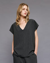 Coal V-Neck Blouse