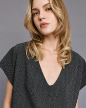 Coal V-Neck Blouse
