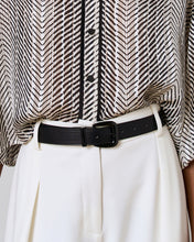 Black & White Chevron Print Blouse