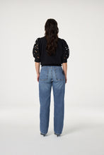 Henriette Heart Sleeve Sweatshirt - Black