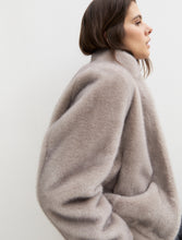 Taupe Faux Fur Zip-Up Jacket