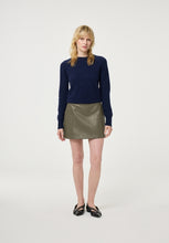 Navy Embellished Knit Jumper