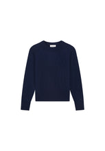 Navy Embellished Knit Jumper