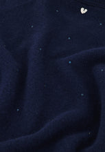 Navy Embellished Knit Jumper