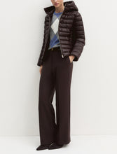 Chocolate Brown Hooded Puffer Jacket