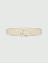 Raffia high-waist Belt - Optical White