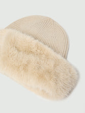 Faux Fur Winter Hat - Cream