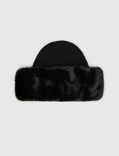 Faux Fur Winter Hat - Black
