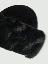 Faux Fur Winter Hat - Black