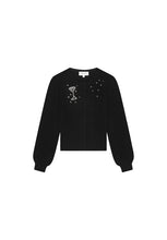 Embellished Black Cardigan