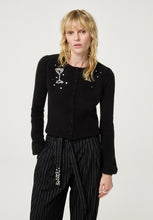 Embellished Black Cardigan