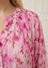 Pink Abstract Print Short Dress