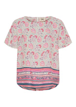 Paisley Print Short Sleeve Top