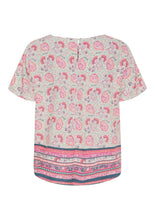 Paisley Print Short Sleeve Top
