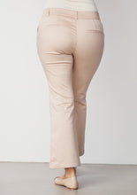 Stone Flared Tailored Trousers