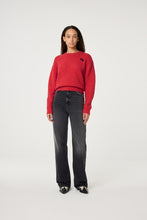 Red Jumper with Embroidered Detail