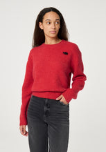 Red Jumper with Embroidered Detail