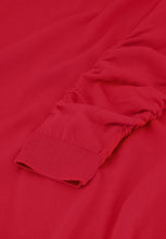 Red Scrunch Pullover