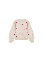 Cream Heart Embroidered Sweater