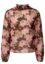 Romantic Floral Ruffle Blouse