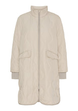 Lightweight Quilted Cream Coat