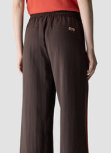 Chocolate Brown Side Stripe Wide Leg Trousers