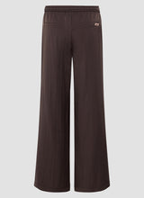 Chocolate Brown Side Stripe Wide Leg Trousers