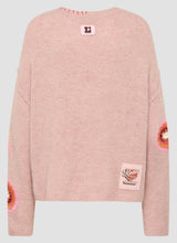 Pink Paisley Embroidered Knit Jumper