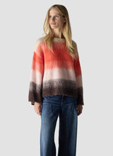 Colour Block Fluffy Knit Jumper