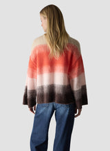 Colour Block Fluffy Knit Jumper
