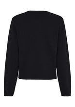 Black Cardigan with Gold Buttons