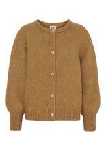 Soft Camel Button-Up Cardigan