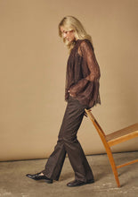Chocolate Straight Leg Trousers