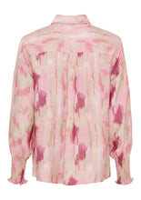 Rose Dream Print Smocked Sleeve Blouse