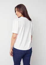 V-Neck Puff Sleeve Top - White