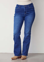 Mid Wash Straight Leg Jeans