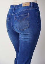 Mid Wash Straight Leg Jeans