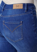 Mid Wash Straight Leg Jeans