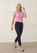Lace Trim Ribbed Vest Top - Pink