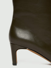 Knee-High Leather Look Heeled Boots