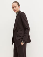 Chocolate Brown Double-Breasted Blazer