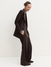 Chocolate Brown Double-Breasted Blazer