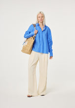 Blue Scenic Print Shirt