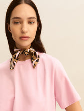 T-Shirt with Matching Neck Scarf - Pink