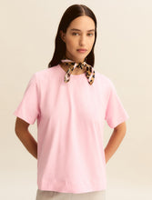 T-Shirt with Matching Neck Scarf - Pink