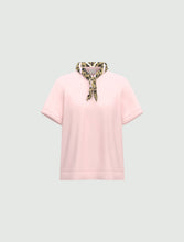T-Shirt with Matching Neck Scarf - Pink